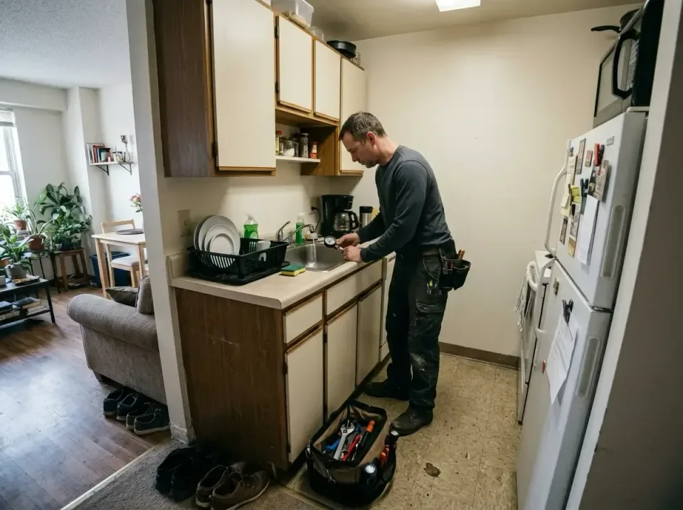 Plumber — Indoor Plumber — Indoor — Plumber, Kitchen Sink, Faucet, Indoor, Plumbing